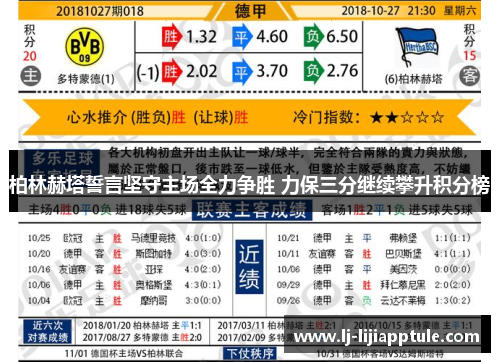 柏林赫塔誓言坚守主场全力争胜 力保三分继续攀升积分榜
